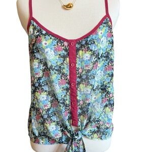 Wet Seal Multicolor Floral Camisole